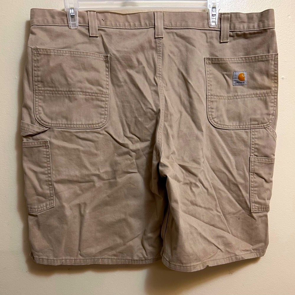 Carhartt Tan Jean Shorts Durable Cotton Blend - Picture 4 of 8